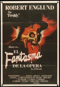 1t401 PHANTOM OF THE OPERA Argentinean '89 Robert Englund was Freddy and now he's the phantom!