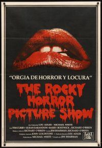 1t411 ROCKY HORROR PICTURE SHOW Argentinean '75 close up lips image, different set of jaws!