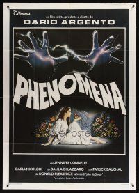 1t137 CREEPERS Italian 1p '85 Dario Argento's Phenomena, best art of Jennifer Connelly by Sciotti!