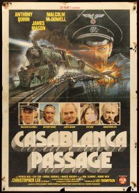 1t205 PASSAGE Italian 1p '79 different art of Malcolm McDowell & train on bombed bridge!