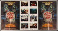 1t082 RETURN OF THE LIVING DEAD Spanish/U.S. 1-stop poster '85 art of punk rock zombies by tombstone!