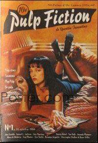 1x279 PULP FICTION French magazine '94 Quentin Tarantino, Travolta, sexy Uma Thurman!