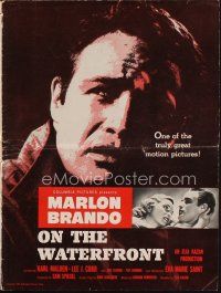 1x660 ON THE WATERFRONT pressbook '54 Elia Kazan classic, many images of Marlon Brando!