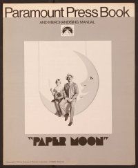 1x664 PAPER MOON pressbook '73 great image of smoking Tatum O'Neal with dad Ryan O'Neal!