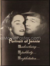 1x669 PORTRAIT OF JENNIE pressbook '49 Joseph Cotten loves beautiful ghost Jennifer Jones!