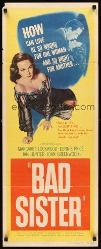 1z159 BAD SISTER insert '48 art of sexiest bad girl Margaret Lockwood in torn nightie!