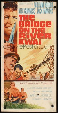 1z200 BRIDGE ON THE RIVER KWAI insert R63 William Holden, Alec Guinness, David Lean classic!