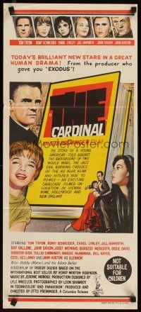 2b401 CARDINAL Aust daybill '64 Otto Preminger, Romy Schneider, Tom Tryon, different art!