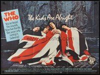 2f723 KIDS ARE ALRIGHT British quad '79 Roger Daltrey, Peter Townshend, The Who, rock & roll!