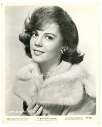 2s642 NATALIE WOOD 8x10 still '67 wonderful sexy portrait in fur coat from Our Mother's House!