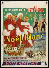 2y156 WHITE CHRISTMAS Belgian '54 Bing Crosby, Danny Kaye, Clooney, Vera-Ellen, musical classic!