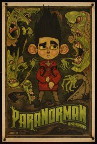 3f577 PARANORMAN 24x36 art print 2012 wonderful wacky horror art by Erwin!