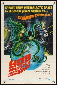 3t992 YOG: MONSTER FROM SPACE 1sh '71 it was spewed from intergalactic space to clutch Earth!