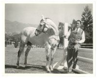 4b892 VICTOR MCLAGLEN 8x10 still '38 c/u training thoroughbred jumping horse by Alex Kahle!