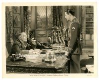 4b906 WATERLOO BRIDGE 8x10 still '40 Robert Taylor talks to C. Aubrey Smith sitting at desk!