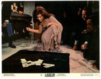 4d561 LADY IN CEMENT color 11x14 still '68 sexy Raquel Welch shooting craps & with Frank Sinatra!