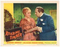 4d321 COME & GET IT LC #1 R54 c/u of beautiful Frances Farmer & Edward Arnold, Roaring Timber!