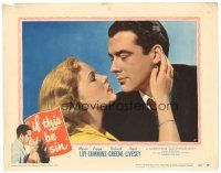 4d517 IF THIS BE SIN LC #5 '50 romantic close up of pretty Peggy Cummins & Richard Greene!