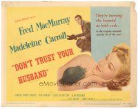 4d081 INNOCENT AFFAIR TC '48 Fred MacMurray, sexy Madeleine Carroll, Don't Trust Your Husband!