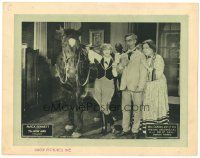 4d522 IRON NAG LC '25 Mack Sennett, wacky image of Billy Bevan with race horse!