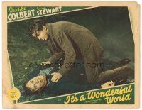 4d533 IT'S A WONDERFUL WORLD LC '39 close up of Jimmy Stewart over unconscious Nat Pendleton!