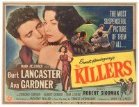 4d087 KILLERS TC R56 Burt Lancaster & sexy Ava Gardner, from Ernest Hemingway's story!