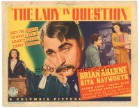 4d089 LADY IN QUESTION TC '40 the jury found sexiest Rita Hayworth innocent, but not TOO innocent!