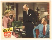 4d578 LIFE OF HER OWN LC #5 '50 pretty Lana Turner laughs with Ray Milland & Louis Calhern!