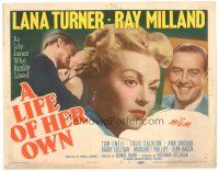 4d093 LIFE OF HER OWN TC '50 sexiest Lana Turner as Lily James who really lived, Ray Milland!