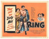 4d127 RING TC '52 great artwork of sexy Rita Moreno & Mexican-American boxer Gerald Mohr!