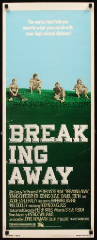 4g212 BREAKING AWAY insert '79 Dennis Christopher, Dennis Quaid, Peter Yates cycling classic!