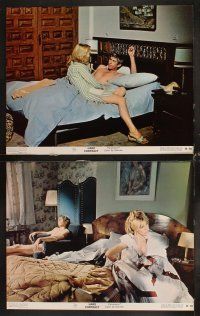 4h317 HARD CONTRACT 8 color 11x14 stills '69 James Coburn, Lee Remick, Lilli Palmer, Meredith!