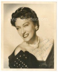 5a528 GLORIA SWANSON signed deluxe 8x10 still '49 great smiling portrait by Marcus Blechman!