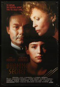 5b107 BURNING SECRET 1sh '88 Andrew Birkin directed, Klaus Maria Brandauer & Faye Dunaway!