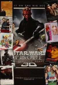 5e196 LOT OF 40 UNFOLDED DOUBLE-SIDED ONE-SHEETS '00s Phantom Menace 3-D, Grandma's Boy + more!