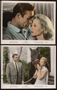 5g125 MARNIE 5 color 8x10 stills '64 Sean Connery & Tippi Hedren in Hitchcock's suspenseful mystery