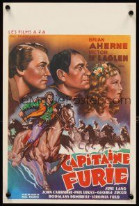 5k407 CAPTAIN FURY 11x16 Belgian R40s directed by Hal Roach, art of Brian Aherne, Victor McLaglen!