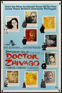 5k093 DOCTOR ZHIVAGO style C 1sh '65 Omar Sharif, Julie Christie, David Lean epic, Piotrowski art!