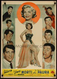 5k524 SCARED STIFF Italian photobusta '53 Martin & Lewis, full-length sexy Dorothy Malone!