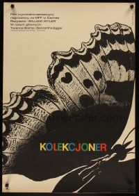 5k447 COLLECTOR Polish 23x33 '68 Terence Stamp & Samantha Eggar, Lipinski art of butterfly!