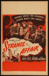 5r363 STRANGE AFFAIR WC '44 Allyn Joslyn, Evelyn Keyes, Dangerous Blondes sequel!