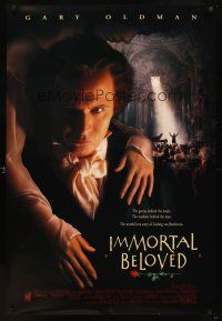 5w414 IMMORTAL BELOVED int'l DS 1sh '94 cool image of Gary Oldman as Ludwig van Beethoven!