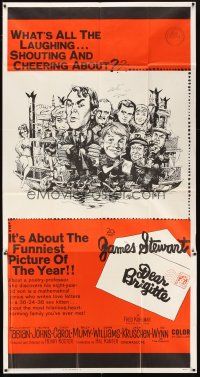 5s651 DEAR BRIGITTE 3sh '65 Jimmy Stewart, Fabian, Brigitte Bardot, art of cast by Jack Davis!