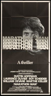 5s764 MARATHON MAN int'l 3sh '76 cool image of Dustin Hoffman, John Schlesinger classic thriller!