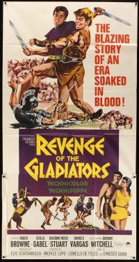 5s835 REVENGE OF SPARTACUS 3sh '65 REVENGE OF SPARTACUS, blazing epic story!