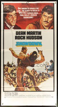 5s840 SHOWDOWN int'l 3sh '73 Rock Hudson, Dean Martin, Susan Clark, western!