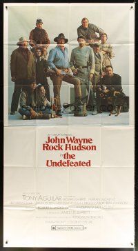 5s870 UNDEFEATED 3sh '69 great Civil War cast portrait with John Wayne & Rock Hudson!
