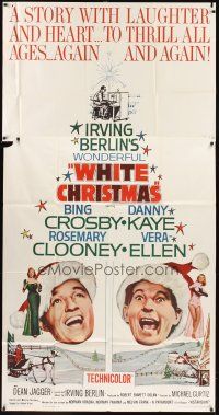 5s890 WHITE CHRISTMAS 3sh R61 Bing Crosby, Danny Kaye, Clooney, Vera-Ellen, musical classic!
