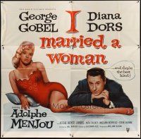 5s110 I MARRIED A WOMAN 6sh '58 different image of sexiest Diana Dors in nightie w/ George Gobel!