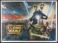 5s171 STAR WARS: THE CLONE WARS Argentinean 43x58 '08 Anakin Skywalker, Yoda, & Obi-Wan Kenobi!